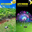 1 pacote de luzes solares para fogos de artifício ao ar livre, iluminação de feriados, luzes de fogos de artifício para jardim, pátio, Halloween, Natal, casamento, decoração de parede