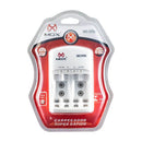 Carregador de Pilhas Mox MO-CP52 Para Pilhas AA, AAA e Baterias de 9V