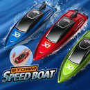 Mini RC Boat 5km/h Radio Remote Controlled High Speed Ship with LED Light Palm Boat Summer Water Toy Pool Toys Models Gifts