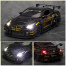 Nissan Skyline Ares GTR R35 Diecasts e veículos de brinquedo, modelo de carro de brinquedo de metal, simulação de alta qualidade, coleção de brinquedos para crianças