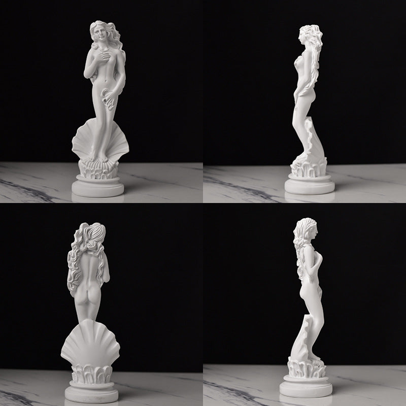 Mini Estátuas de Deusas Gregas Clássicas – Esculturas Artísticas de Vênus para Decoração Elegante