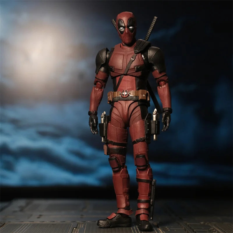 Deadpool Deadpool e Wolverine SHFiguarts Joint Movable New Mutants Wilson Comics SHF Modelo de filme Brinquedo para crianças Presente