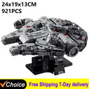 Millennium Falcon Starship New Hope 25º aniversário modelo colecionável Técnico 921 peças faça você mesmo construção 75375 conjuntos brinquedos adultos presentes