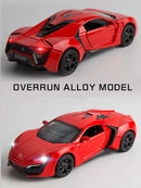 Lyken Hyper Fast Alloy Sport Car Modelo Diecasts & Toy Vehicles e Furious Cars Decoração Brinquedos para Crianças