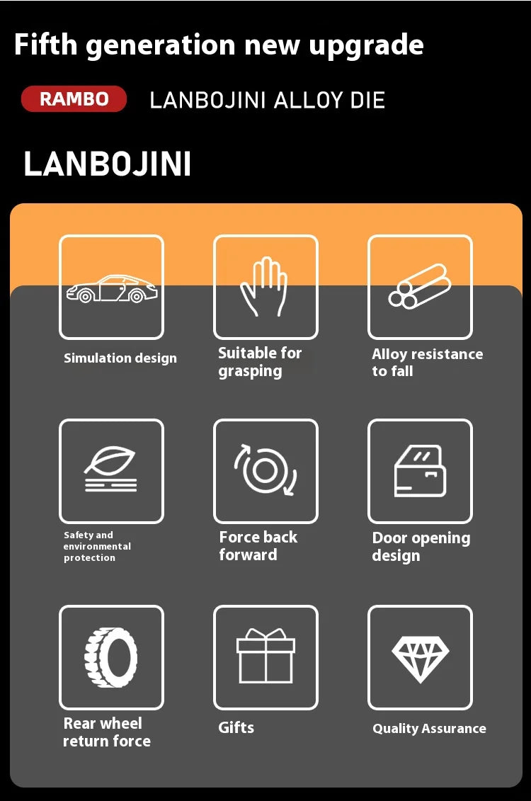 Lamborghini Centenario Lp770 diecast  modelo carros liga automóveis brinquedos presente para crianças puxar para trás luz música