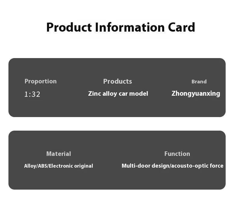 Lamborghini  modelo de liga leve - som e luz, ação retrátil, presente para crianças e fãs de carros esportivos