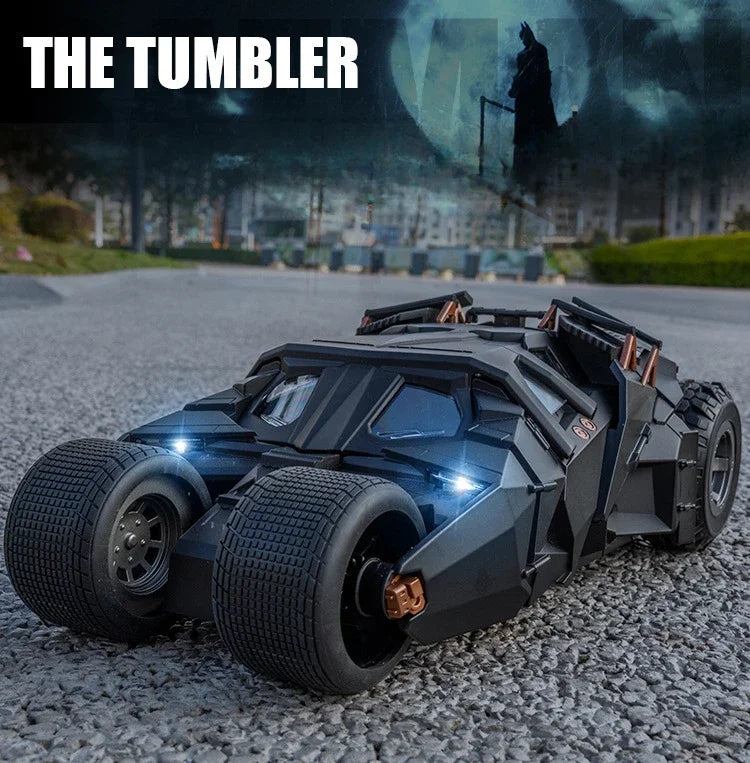 Carro clássico do filme Batman 2008 Batmóvel   Tumbler! Alloy Concept Bat Sports Car Modelo Diecast Metal Toy Race Car Modelo Sound Light Kids Gifts