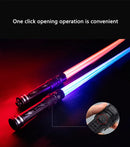 Laser Sword Lightsaber Red and Blue Double Saber Rave Transformation Children's Gift Cosplay Weapon Boy Cool Flashing Toy