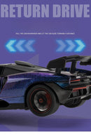 McLaren Senna Liga de Metal Fundido Modelo de Carro Som e Luz Coleção Hobby Super Racing Serie Presente de Aniversário para Menino