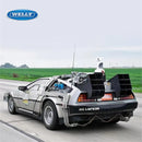 DeLorean Time Machine De Volta para o Futuro Modelo de Carro de Metal Fundido Simulação Coleção Brinquedo Infantil Presente