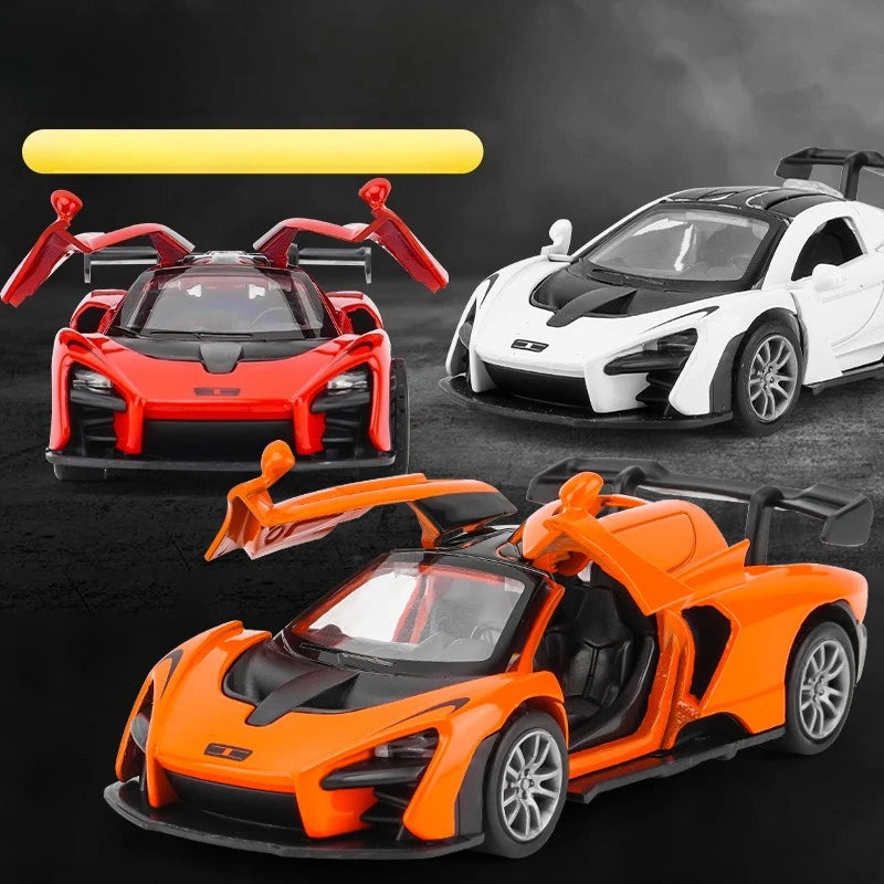 Modelo de carro de liga leve, brinquedo infantil, modelo de carro com som e luz, carro de exposição, brinquedo não controlado por rádio