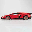 Lamborghini esportivo modelo Veneno, escala 1/24, porta que pode ser aberta, carro de brinquedo com roda dianteira dirigível