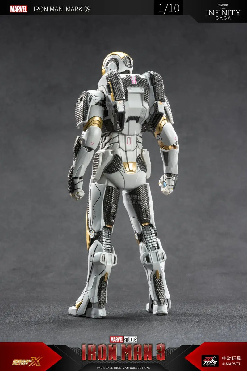 Figuras de ação Estátua de filme Modelo Adulto Colecionável ZD Toys Iron Man Series Blacklash Figuras 1/10 MK33 MK39 MK17 MK21