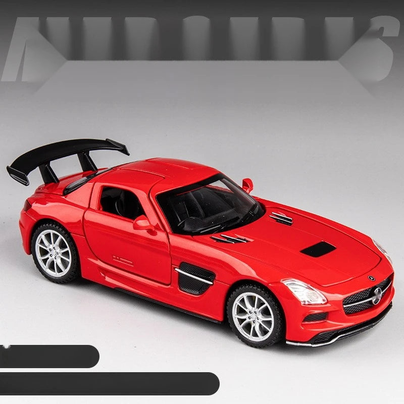 Simulado Benz AMG Carro Esportivo SLS Liga Modelo de Carro Modelo de Carro Ornamento Menino Crianças Carro Brinquedos