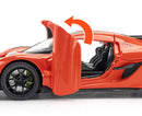 1:32 Scale Alloy Supercar Toy Car Model with Sound & Light, Retro Pullback Action - Ideal Gift for Kids, Authentic Detai