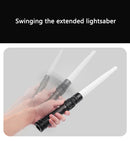 Laser Sword Lightsaber Red and Blue Double Saber Rave Transformation Children's Gift Cosplay Weapon Boy Cool Flashing Toy
