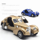 Bugatti 57SC Atlantic Classic Car Simulação Diecast Metal Alloy Model Car Coleção de brinquedos para crianças Presentes
