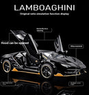 Lamborghini Centenario Lp770 diecast  modelo carros liga automóveis brinquedos presente para crianças puxar para trás luz música