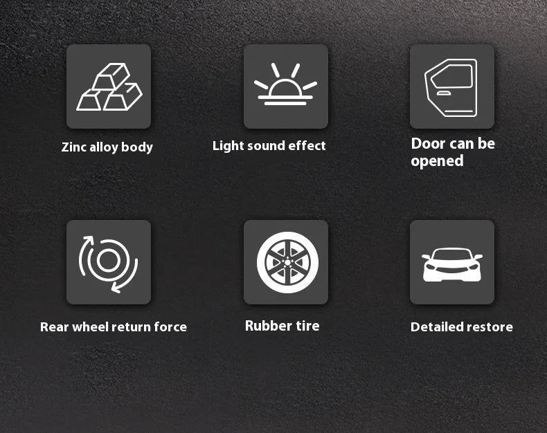 Lamborghini  modelo de liga leve - som e luz, ação retrátil, presente para crianças e fãs de carros esportivos