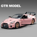 Nissan Skyline Ares GTR R35 Diecasts e veículos de brinquedo, modelo de carro de brinquedo de metal, simulação de alta qualidade, coleção de brinquedos para crianças