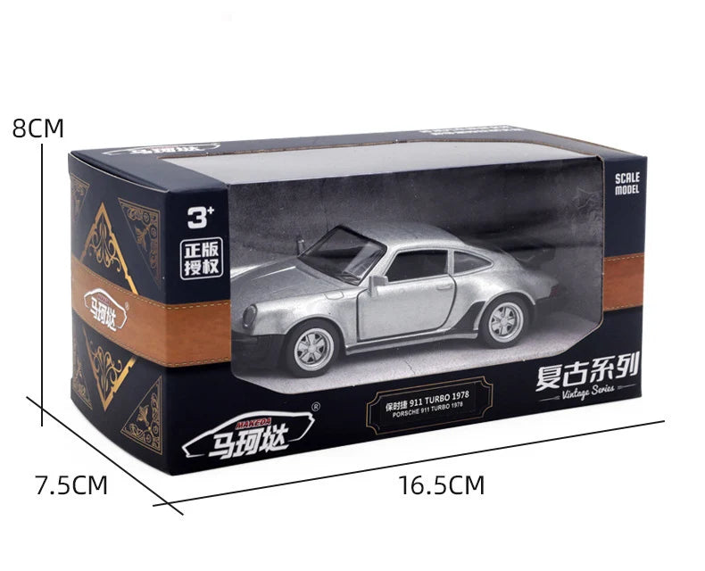 Porsche 911 1978 Liga Modelo de Carro Brinquedo Simulação Metal Fundido com Puxar para Trás Decoração Mini Carro Coleção de Presentes para Crianças
