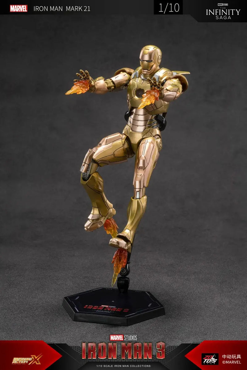Figuras de ação Estátua de filme Modelo Adulto Colecionável ZD Toys Iron Man Series Blacklash Figuras 1/10 MK33 MK39 MK17 MK21