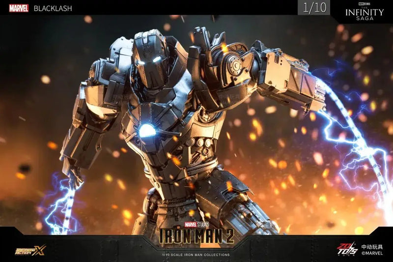 Figuras de ação Estátua de filme Modelo Adulto Colecionável ZD Toys Iron Man Series Blacklash Figuras 1/10 MK33 MK39 MK17 MK21