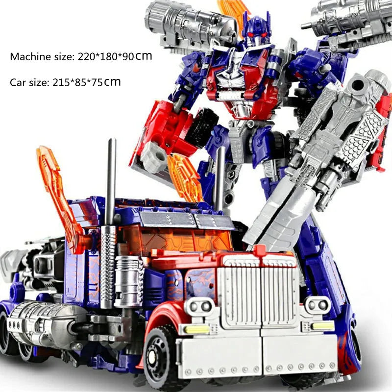 Transformers  Brinquedos de transformação Robô Carro Liga de Plástico YS04A Optimu Prim Figura de Ação Anime Filme Série Presente de Aniversário para Crianças
