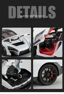 McLaren Senna Liga de Metal Fundido Modelo de Carro Som e Luz Coleção Hobby Super Racing Serie Presente de Aniversário para Menino