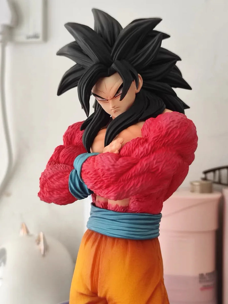 Dragon Ball GT Cabeças Duplas Super Saiyan Son Goku Figura Planb SSJ4  Modelo de Pvc Estátua Bonecas Coleções Decoração Brinquedos Presentes