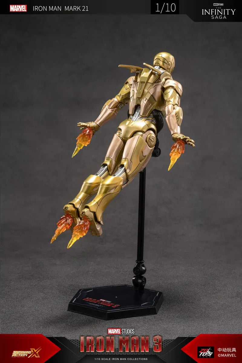 Figuras de ação Estátua de filme Modelo Adulto Colecionável ZD Toys Iron Man Series Blacklash Figuras 1/10 MK33 MK39 MK17 MK21