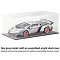 Lamborghini esportivo modelo Veneno, escala 1/24, porta que pode ser aberta, carro de brinquedo com roda dianteira dirigível
