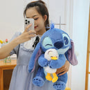 Stitch Anime Boneco Bonito Desenho Animado Sofá Travesseiro Brinquedo Apaziguador Moda Decoração de Quarto 30 cm Presente de Natal para Amigo