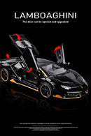 Lamborghini Centenario Lp770 diecast  modelo carros liga automóveis brinquedos presente para crianças puxar para trás luz música