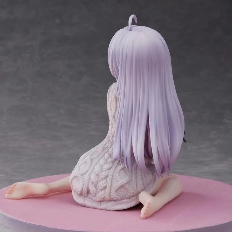 Bonecas de anime The Journey Of Elaina de 15 cm, modelo GK, boneca suéter Elaina, modelos colecionáveis, bonecos de ação, decoração de quarto, brinquedos de presente para amigos