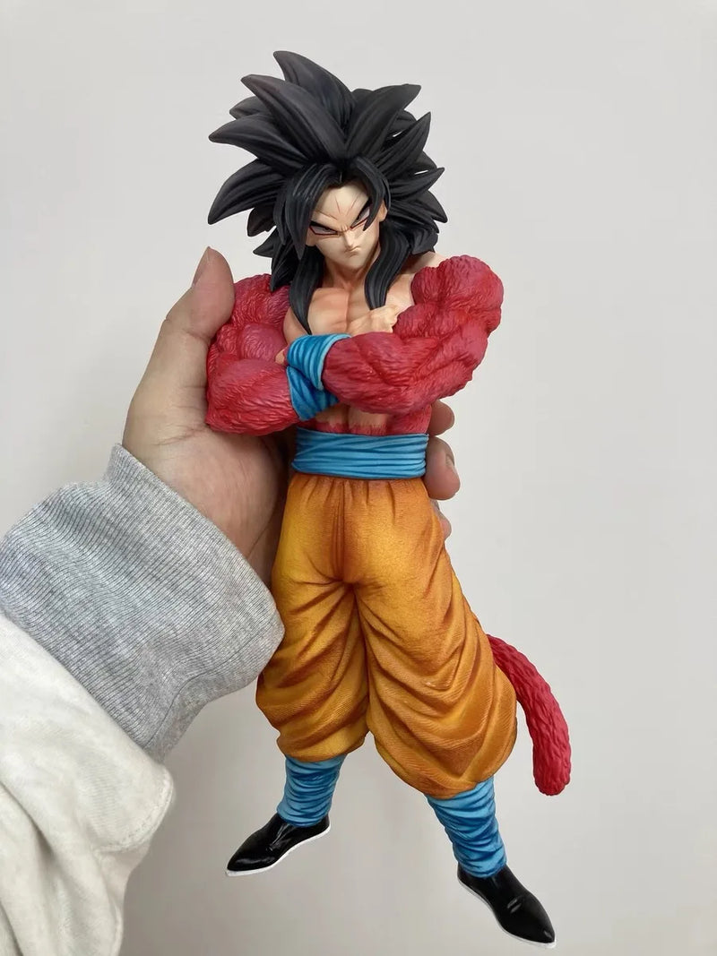 Dragon Ball GT Cabeças Duplas Super Saiyan Son Goku Figura Planb SSJ4  Modelo de Pvc Estátua Bonecas Coleções Decoração Brinquedos Presentes
