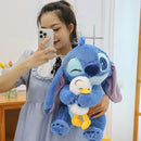 Stitch Anime Boneco Bonito Desenho Animado Sofá Travesseiro Brinquedo Apaziguador Moda Decoração de Quarto 30 cm Presente de Natal para Amigo