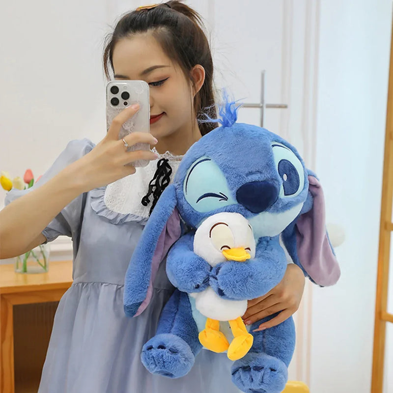 Stitch Anime Boneco Bonito Desenho Animado Sofá Travesseiro Brinquedo Apaziguador Moda Decoração de Quarto 30 cm Presente de Natal para Amigo