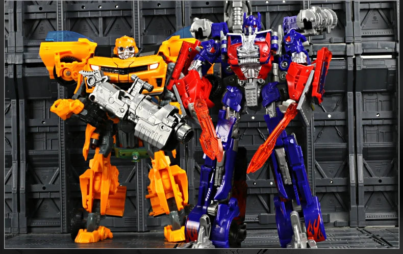 Transformers  Brinquedos de transformação Robô Carro Liga de Plástico YS04A Optimu Prim Figura de Ação Anime Filme Série Presente de Aniversário para Crianças