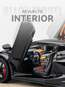 Lamborghini Revuelto Carro de Corrida Liga de Metal Modelo Computador Desktop Enfeites Decoração Moderna Presente de Aniversário para Meninos