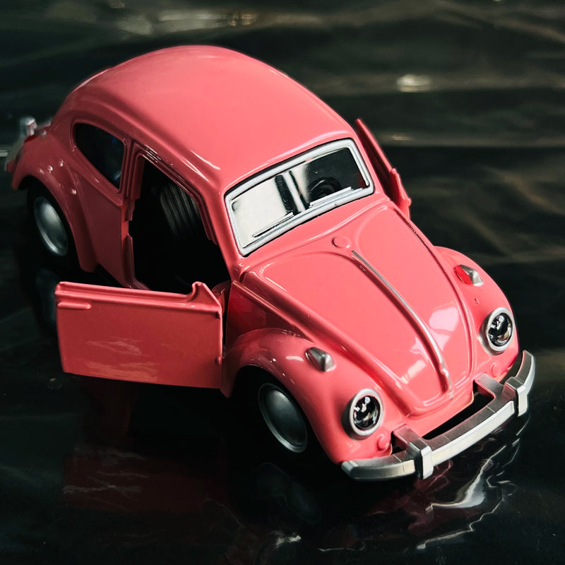 Carro antigo esportivo modelo fusca clássico miniatura brinquedo de carro de liga leve de alta qualidade com porta dupla, decoração , presentes