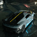 Bugatti modelo de carro de liga infantil, simulação de menino, modelo de carro que pode ser aberto, carro de brinquedo, novo enfeite famoso da internet