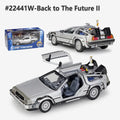 Delorean De Volta para o Futuro Máquina do Tempo Diecast Liga Modelo Carro de  Metal para Meninos Brinquedo Coleção de Presentes