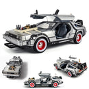 DeLorean Time Machine De Volta para o Futuro Modelo de Carro de Metal Fundido Simulação Coleção Brinquedo Infantil Presente