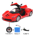 Carro elétrico RC clássico com controle remoto, Ferrari Bateria Recarregável  porta que pode abrir, brinquedo para meninos e meninas, presente para crianças