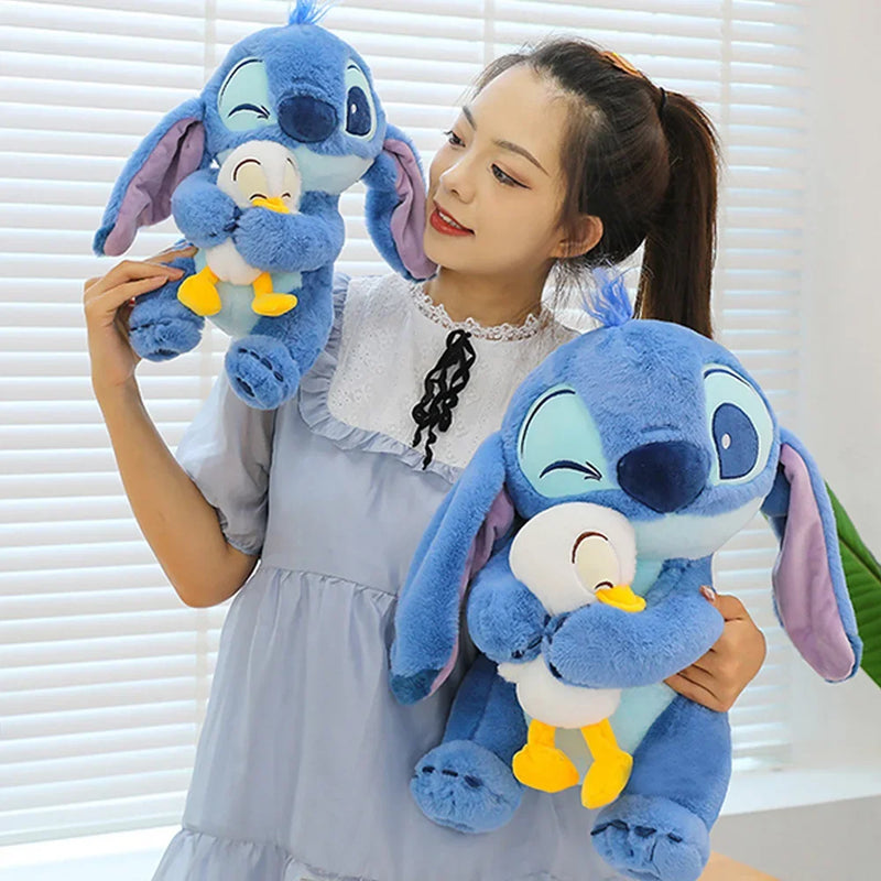 Stitch Anime Boneco Bonito Desenho Animado Sofá Travesseiro Brinquedo Apaziguador Moda Decoração de Quarto 30 cm Presente de Natal para Amigo