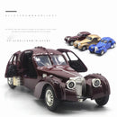 Bugatti 57SC Atlantic Classic Car Simulação Diecast Metal Alloy Model Car Coleção de brinquedos para crianças Presentes