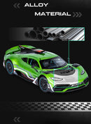 ONE Sports Car Modelo Brinquedo Modificado Metal Diecast Veículos de Roda Livre Simulação Som e Luz Presente para Crianças