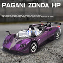 Pagani Zonda HP Barchetta Alloy Concept Sports Car Modelo Diecasts Metal Racing Vehicles Modelo de carro com som e luz Brinquedo para crianças Presente