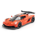 1:32 Scale Alloy Supercar Toy Car Model with Sound & Light, Retro Pullback Action - Ideal Gift for Kids, Authentic Detai